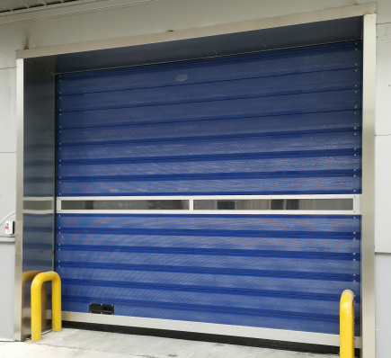 物流通道硬質碳鋼快速卷簾門